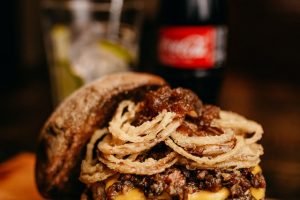 Classic BBQ Rib Sandwich w/ Sweet Potato Fries